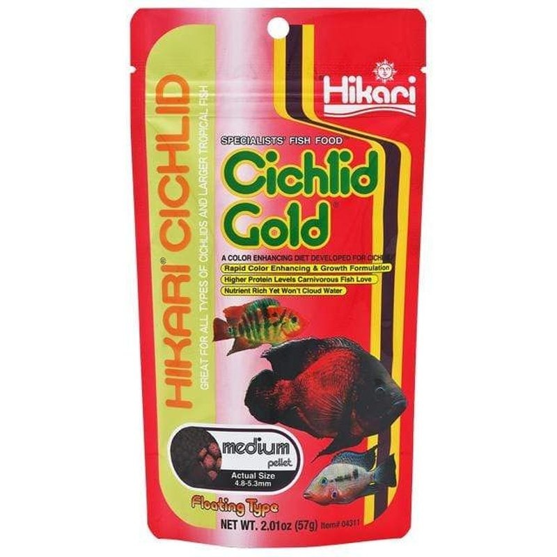 Hikari Cichlid Gold Medium Pellet 4.8-5.3mm 250g