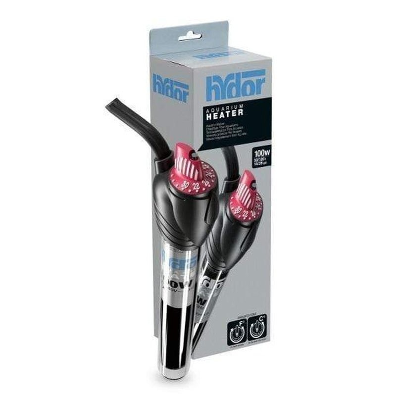 Hydor Theo Aquarium Heater 100W 23cm (50-100L)
