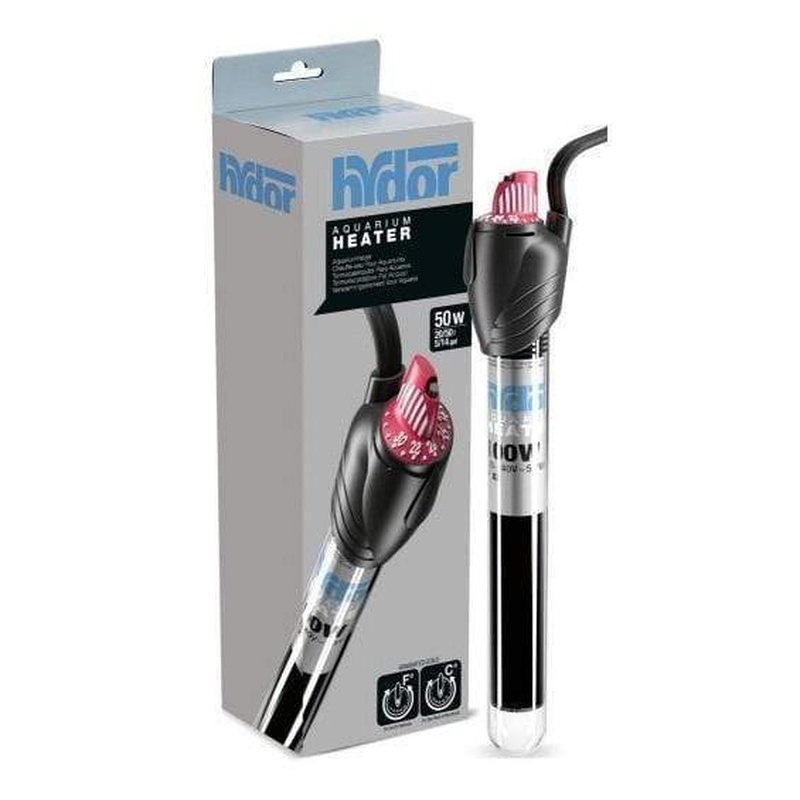Hydor Theo Aquarium Heater 50W 18cm (25-50L)
