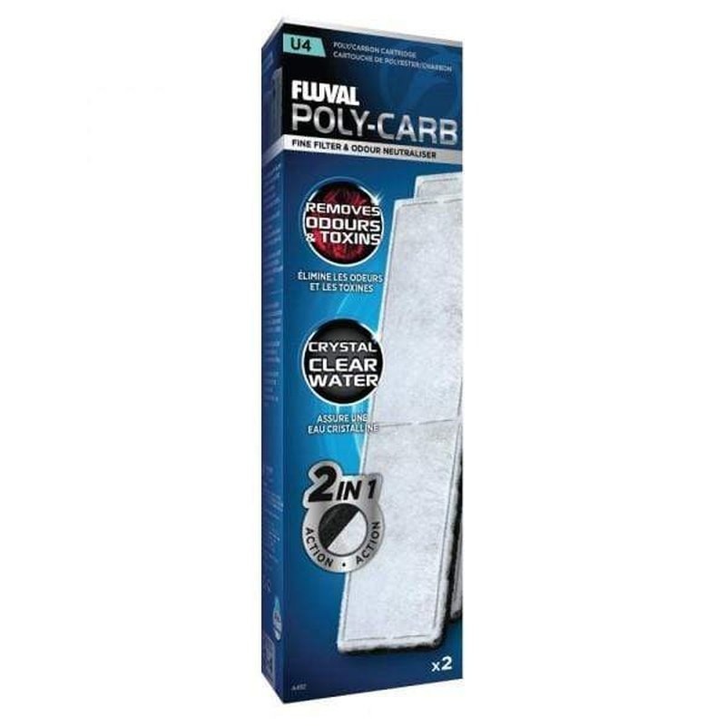 Fluval U4 Filter Poly/Carbon 2 Pack