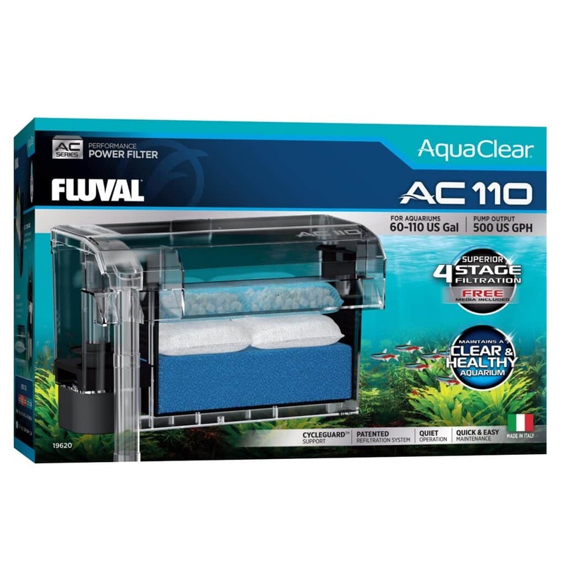 Fluval Aquaclear Hang on Filter AC110 (1,892L/h, 227-416L)