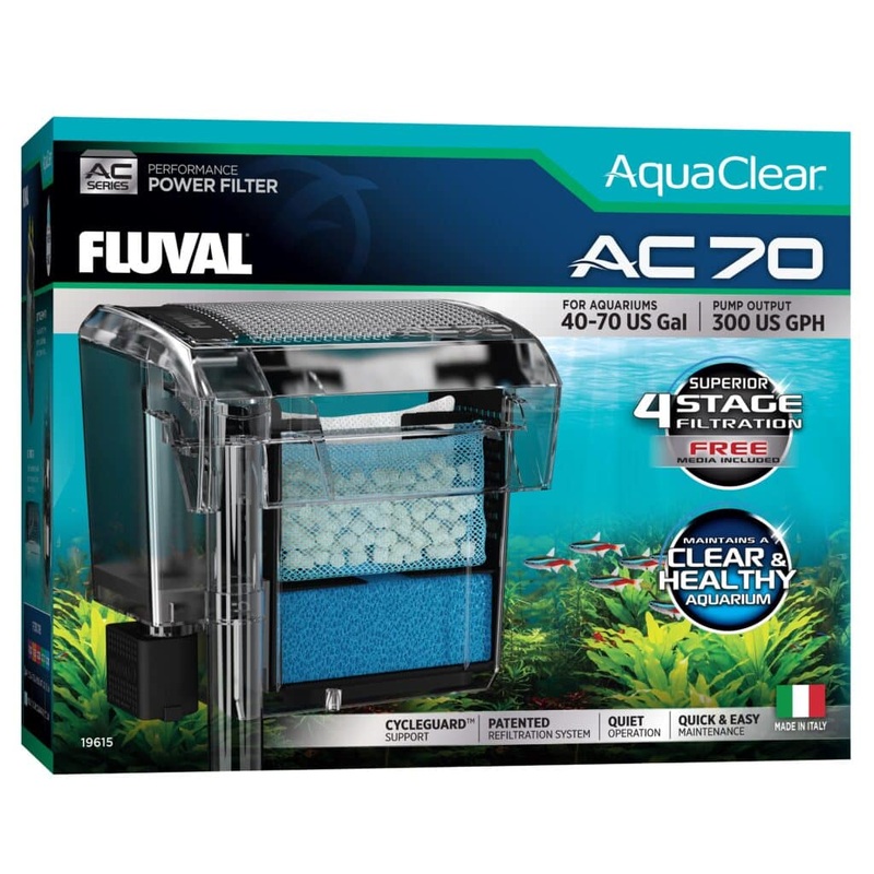 Fluval Aquaclear Hang on Filter AC70 (1,135L/h, 152-265L)