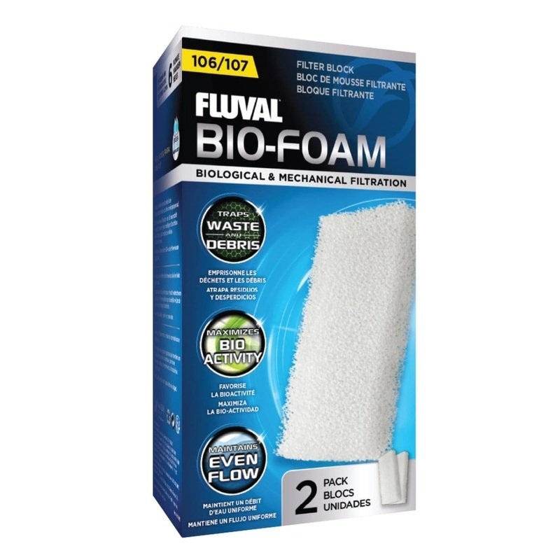 Fluval Bio-Foam Filter Block for 106/107 2 Pack