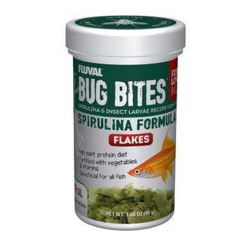 Fluval Bug Bites Spirulina Flakes