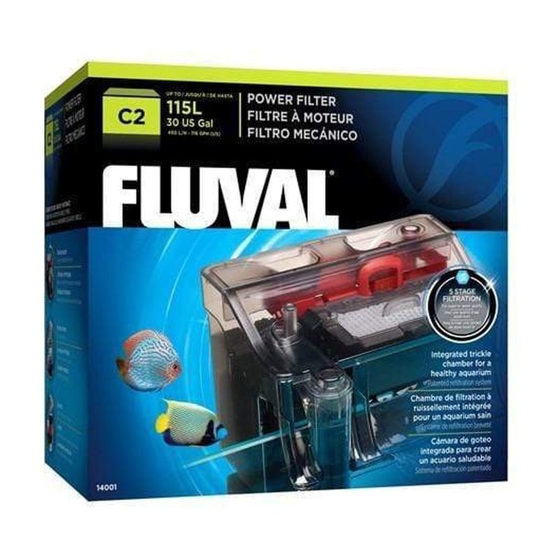 Fluval C2 Hang On Power Filter (450L/h, 115L)