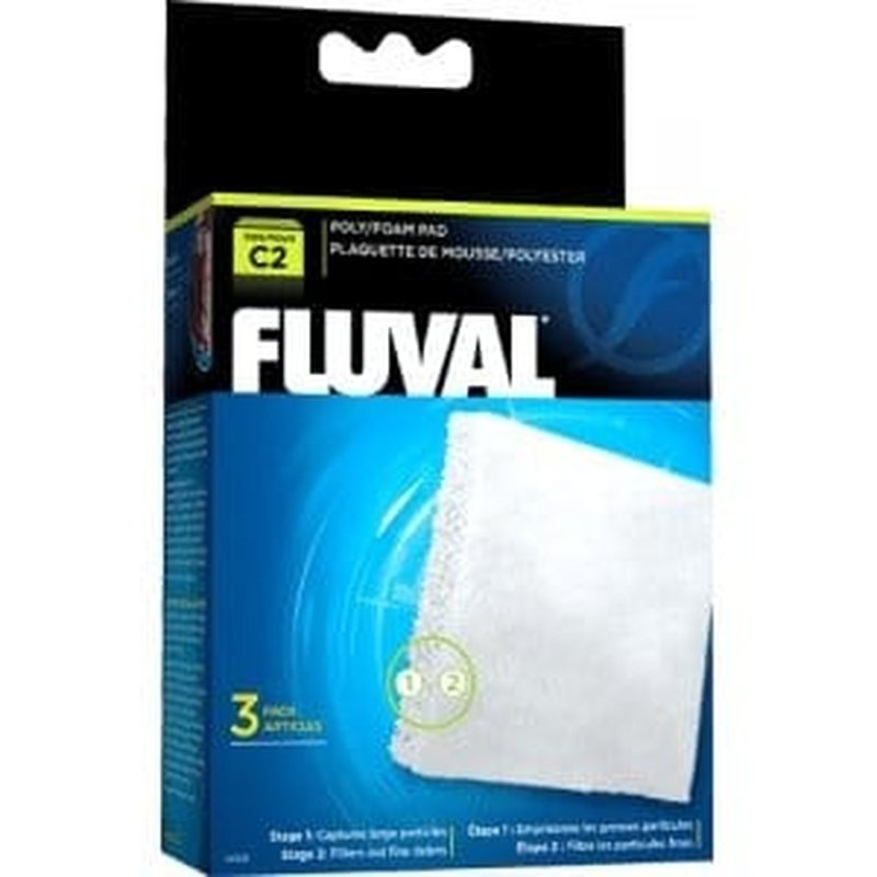 Fluval C2 Poly/Foam Pad 3 Pack