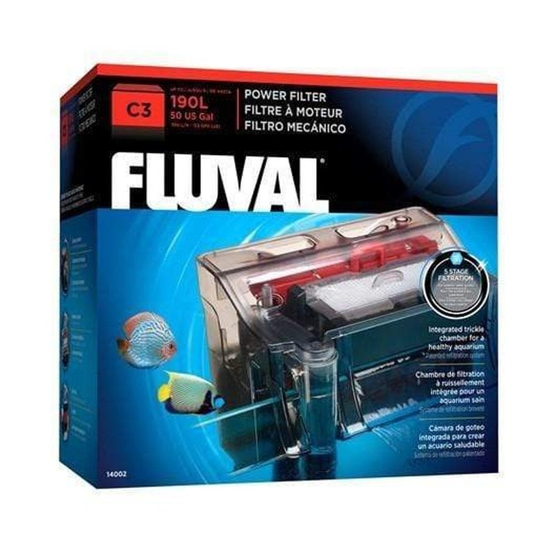 Fluval C3 Hang On Power Filter (580L/h, 190L)