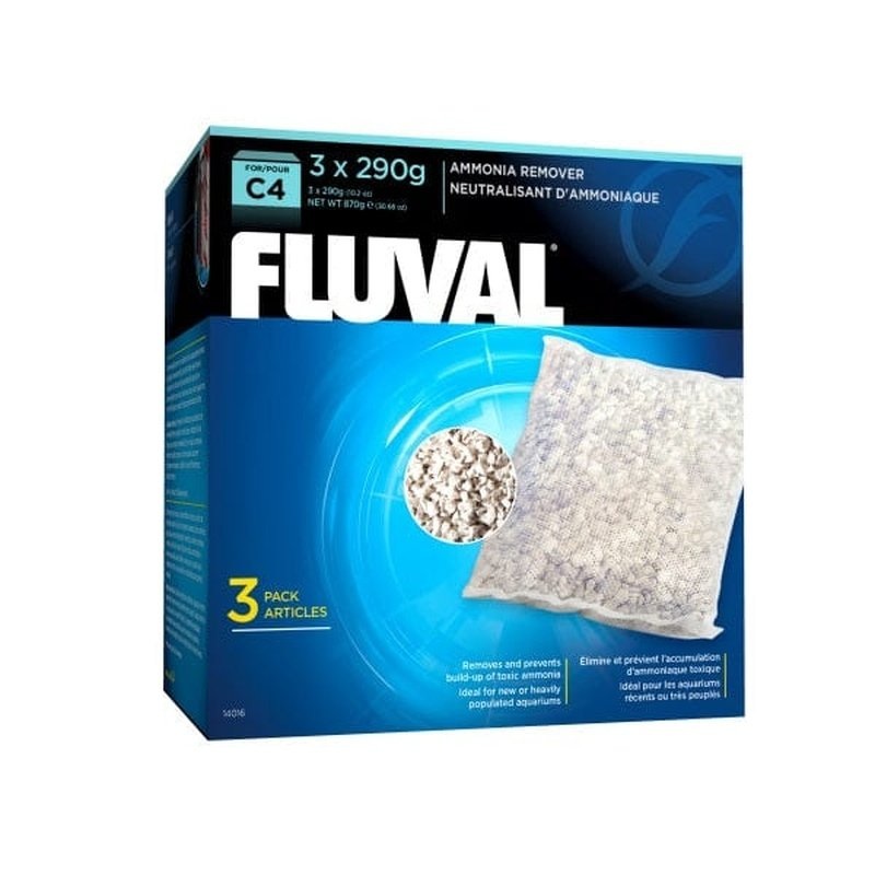 Fluval C4 Hang On Filter Ammonia Remover 3 x 290g