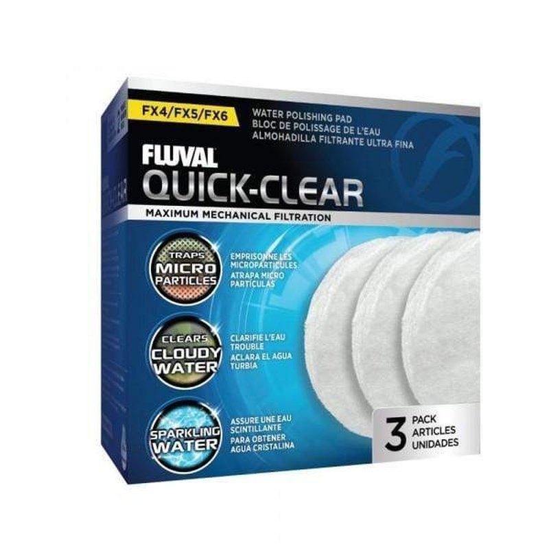 Fluval FX4/FX5/FX6 Quick-Clear Water Polishing Pad 3 Pack