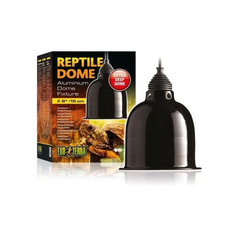Exo Terra Reptile Dome Aluminium Light Fixture 15cm