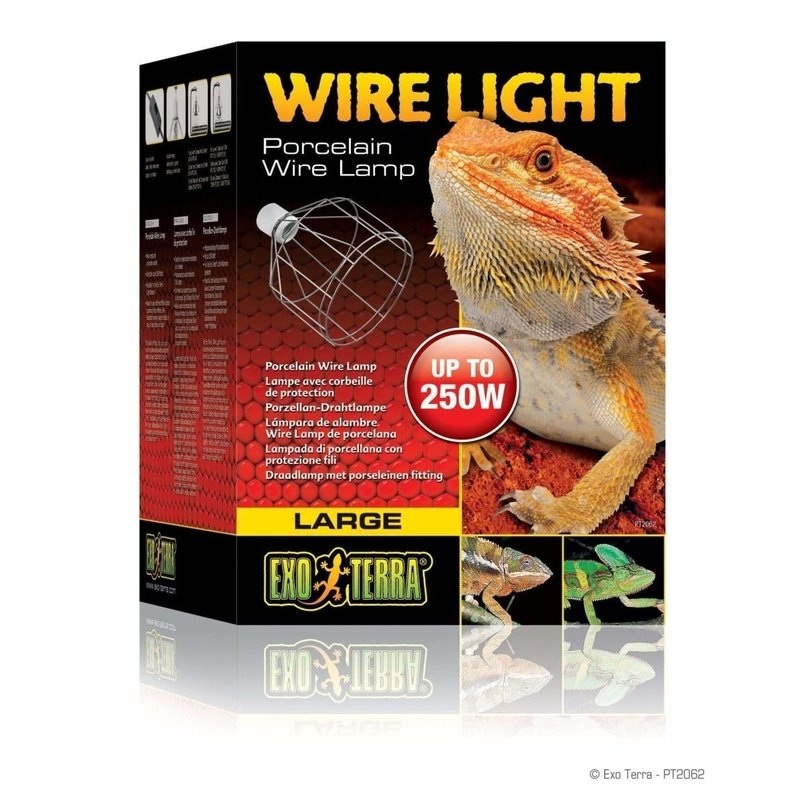 Exo Terra Wire Light Porcelain Wire Lamp Large