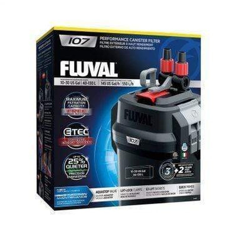 Fluval 107 Performance Canister Filter (550L/h, 130L)