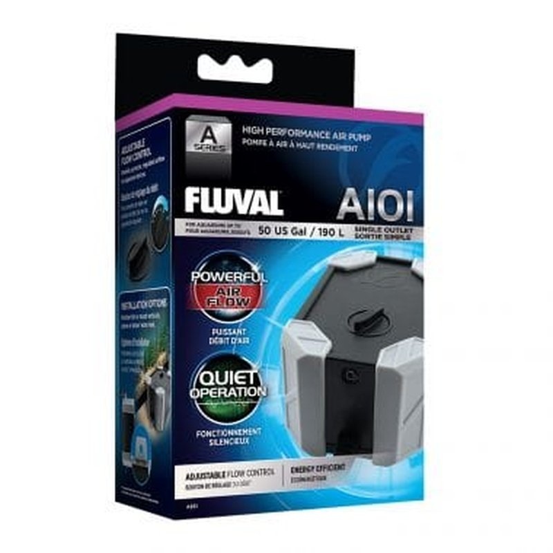 Fluval A Series Air Pump A101 Single Outlet (190L, 90-110L/h)