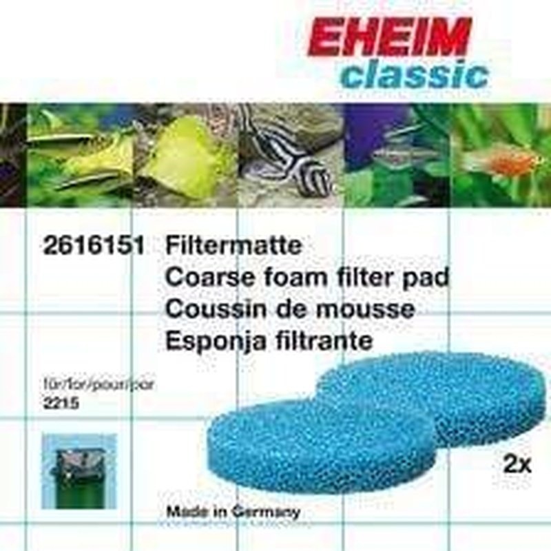 Eheim Classic 350 (2215) Coarse Blue Foam Filter Pad 2 Pack