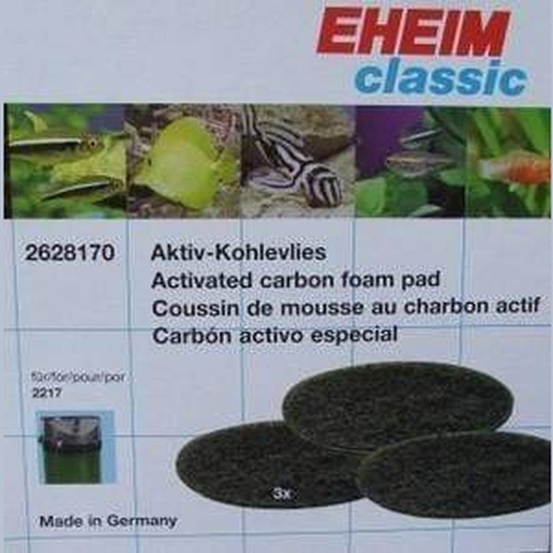 Eheim Classic 600 (2217) Carbon Filter Pads 3 Pack