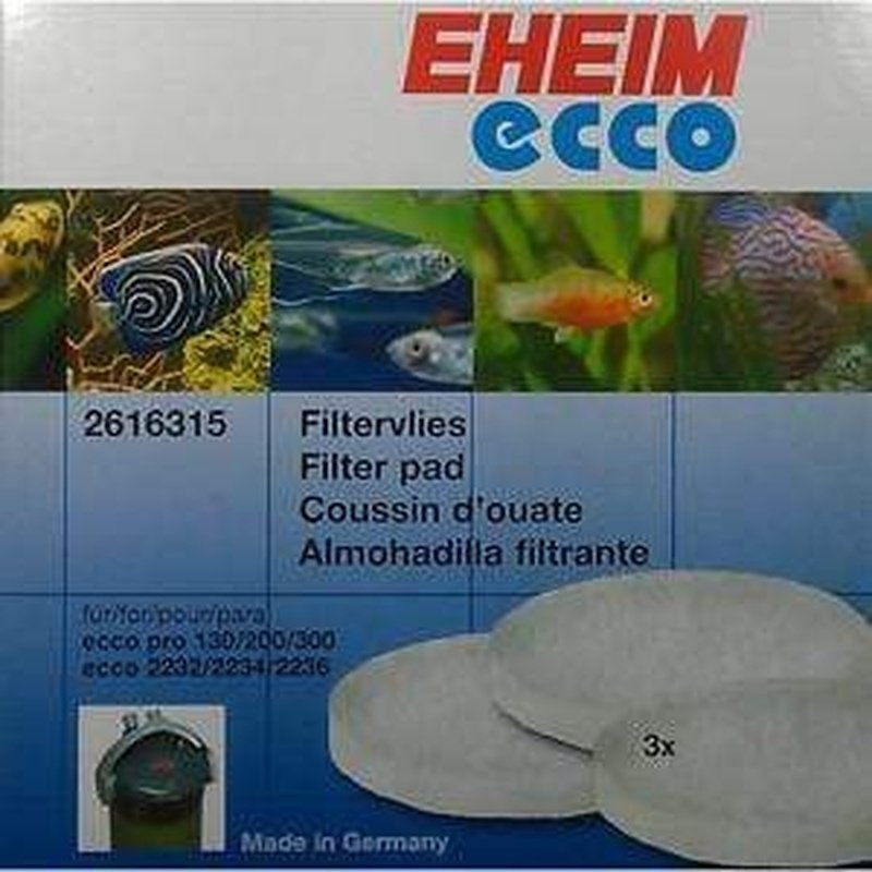 Eheim Ecco Pro Fine White Wool Filter Pad 3 Pack
