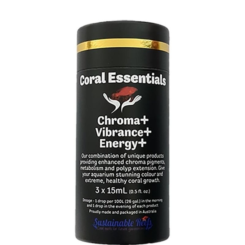 Coral Essentials Nano Black Label Chroma+, Vibrance+ and Energy+ 3x15ml