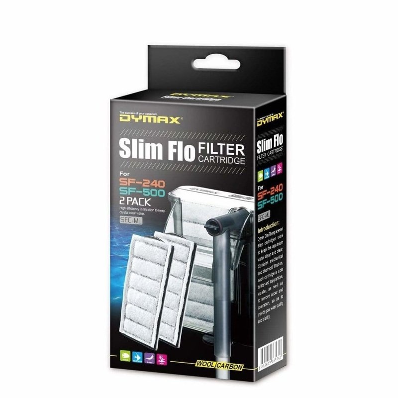 Dymax Slim Flo Hang On Filter Cartridge 2 Pack