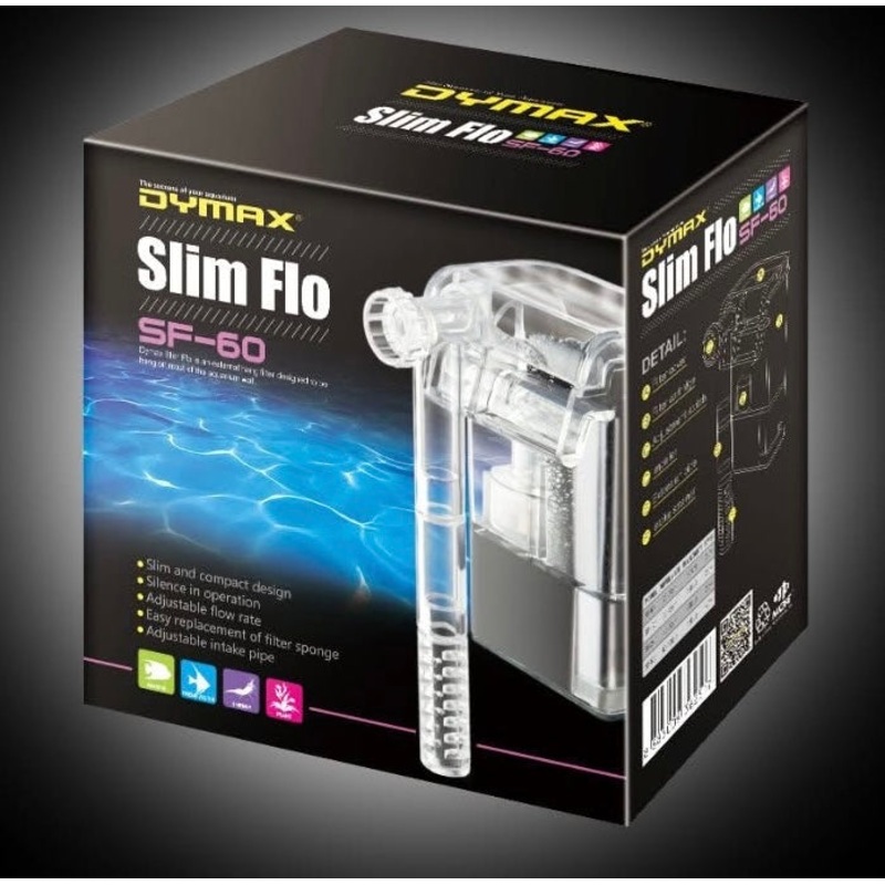 Dymax Slim Flo Hang On Filter SF-60 (60L/h, 10L)