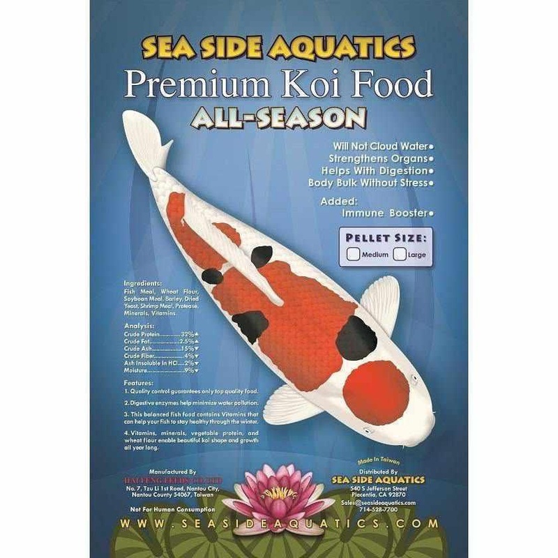 Sea Side Aquatics Premium Koi Food - All Season