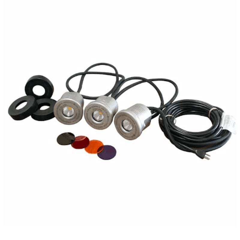 Kasco Stainless Steel LED 3-Light Kits for J Series and VFX Series Fountains