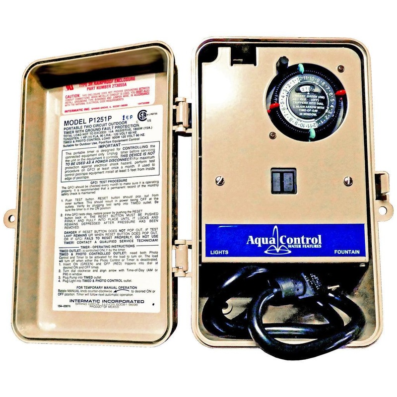 Anjon Pump & Lighting Control Box w/ Timer & Photocell