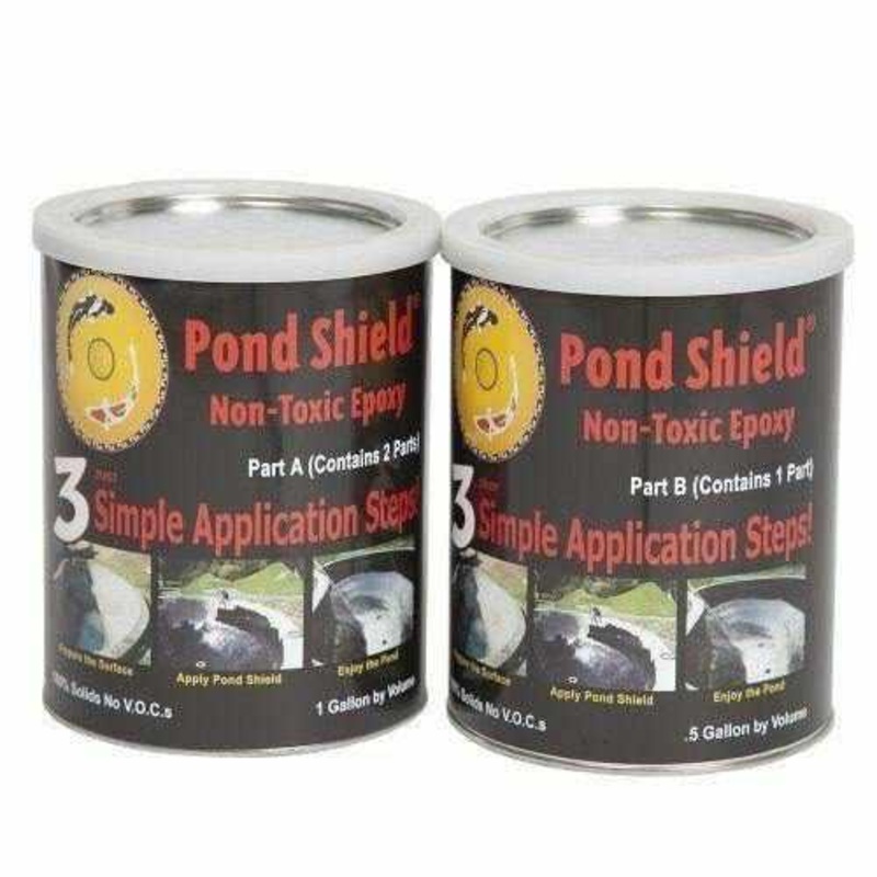 Pond Armor Non-Toxic Pond Shield Epoxy Paint -  1.5 Gallons Black
