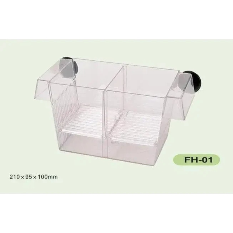 Fish Hatchery 2 divider floating type 21x9.5x10cm FH-01