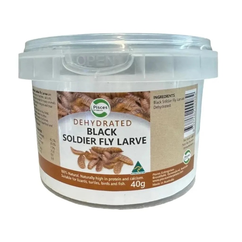 Pisces Enterprises Dried Blacksoldier Fly Larvae 65G