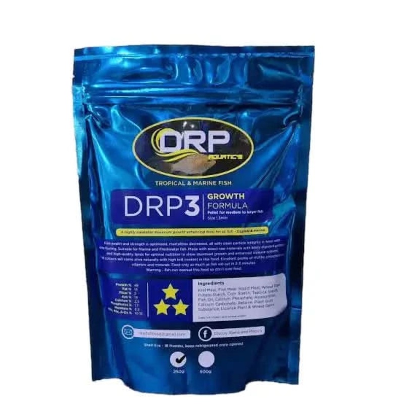 DRP 3 AQUATIC GROWTH FOOD FORMULA - TROPICAL MARINE MEDIUM - LARGER FISH
