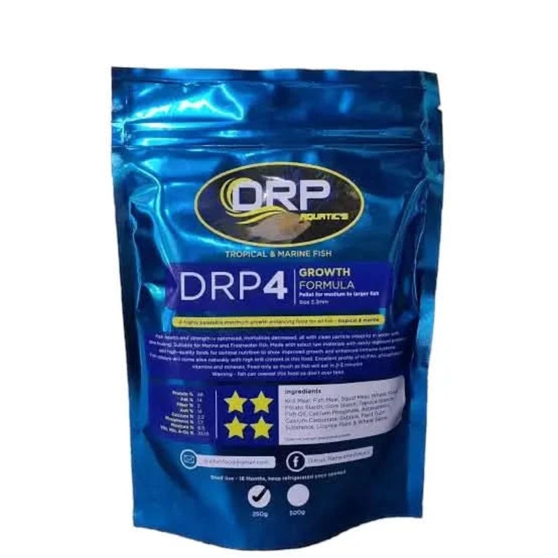 DRP 4 AQUATIC GROWTH FOOD FORMULA - TROPICAL MARINE MEDIUM - LARGER FISH