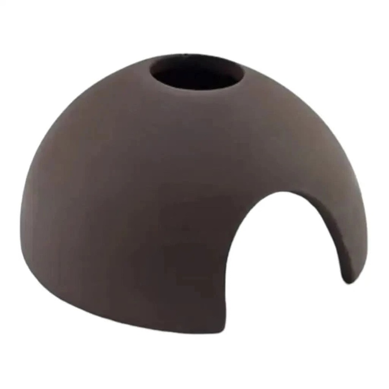 Brown Round Dome Shaped Fish Breeding Cave L(R11)