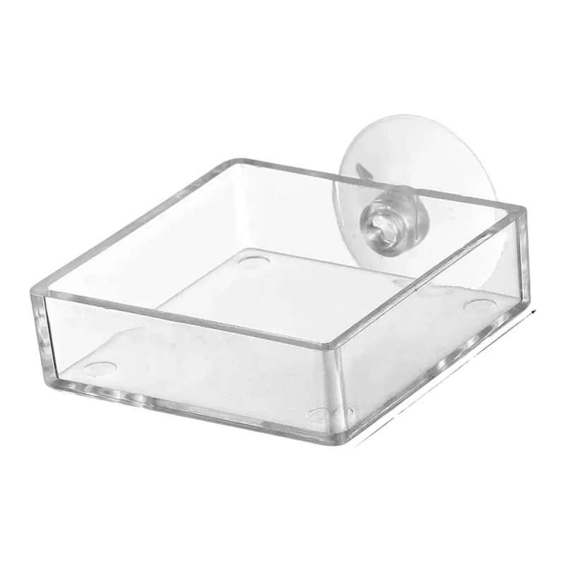 Shrimp Feeding Dish With Suction Cup - SQUARE L(M1)