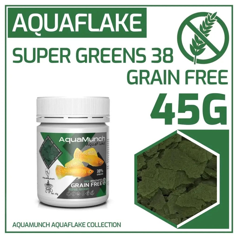 AquaMunch AquaFlake Fish Food - Super Greens (Flake) L(FL5)