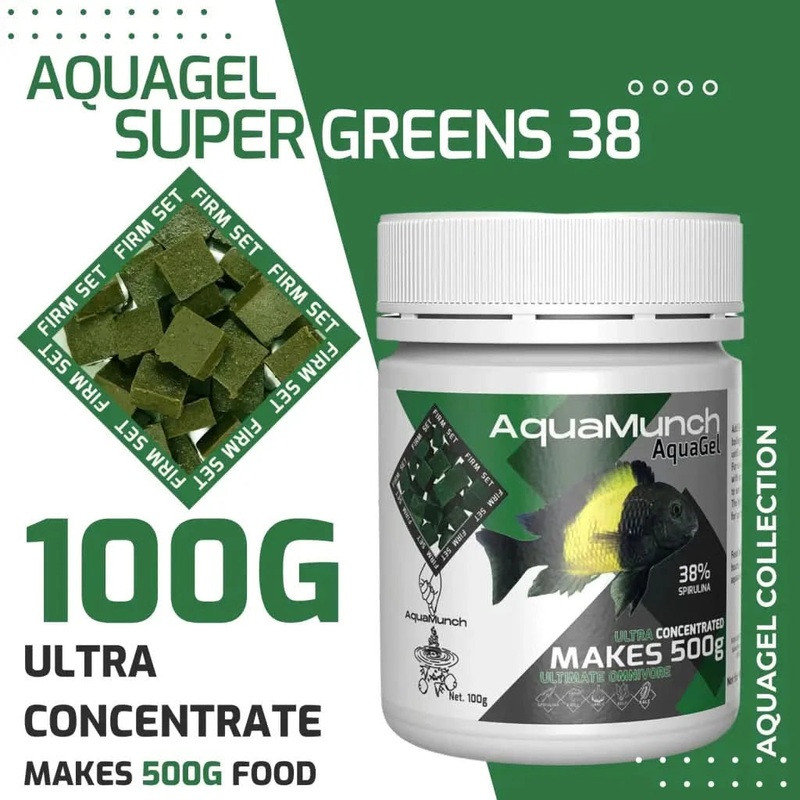 AquaMunch AquaGel Fish Food - Super Greens L(FL12)