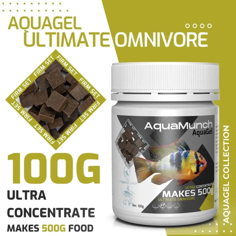AquaMunch AquaGel Fish Food - Ultimate Omnivore L(M22)
