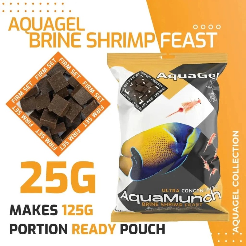 AquaMunch AquaGel Brine Shrimp Feast  25g Pouch