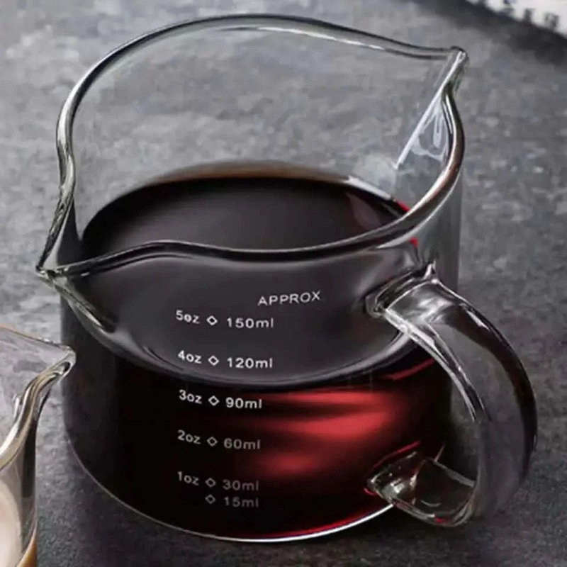 Dual Spout Espresso Measuring Cup