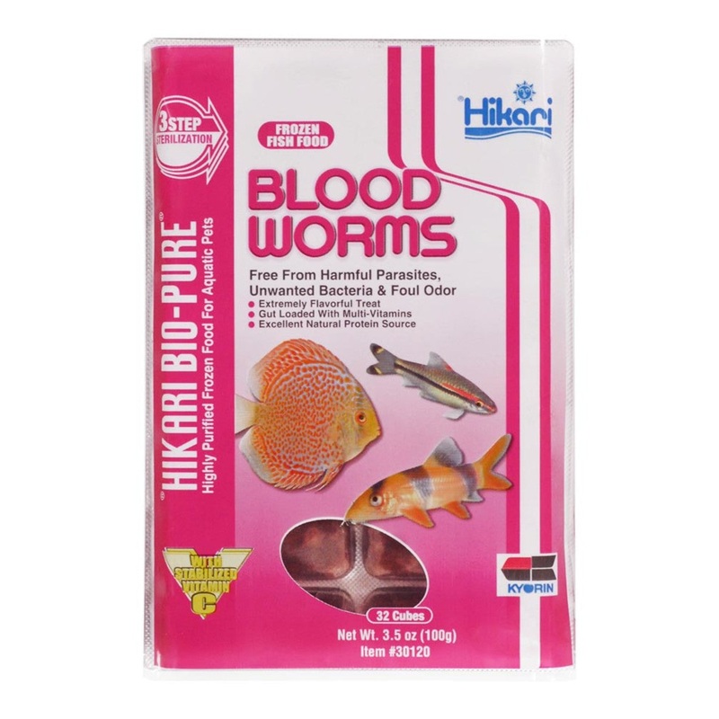 Hikari Frozen Blood Worms Fish Food