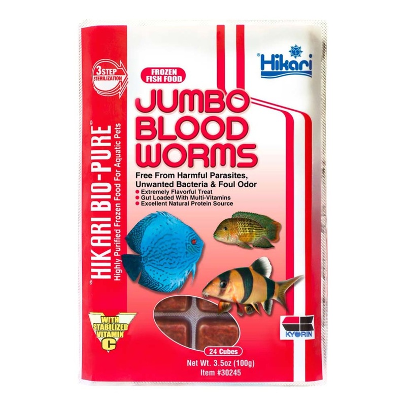 Hikari Frozen Jumbo Bloodworms Fish Food