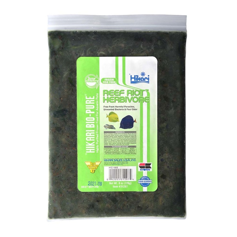 Hikari USA Bio-Pure Frozen Reef Riot Herbivore Fish Food