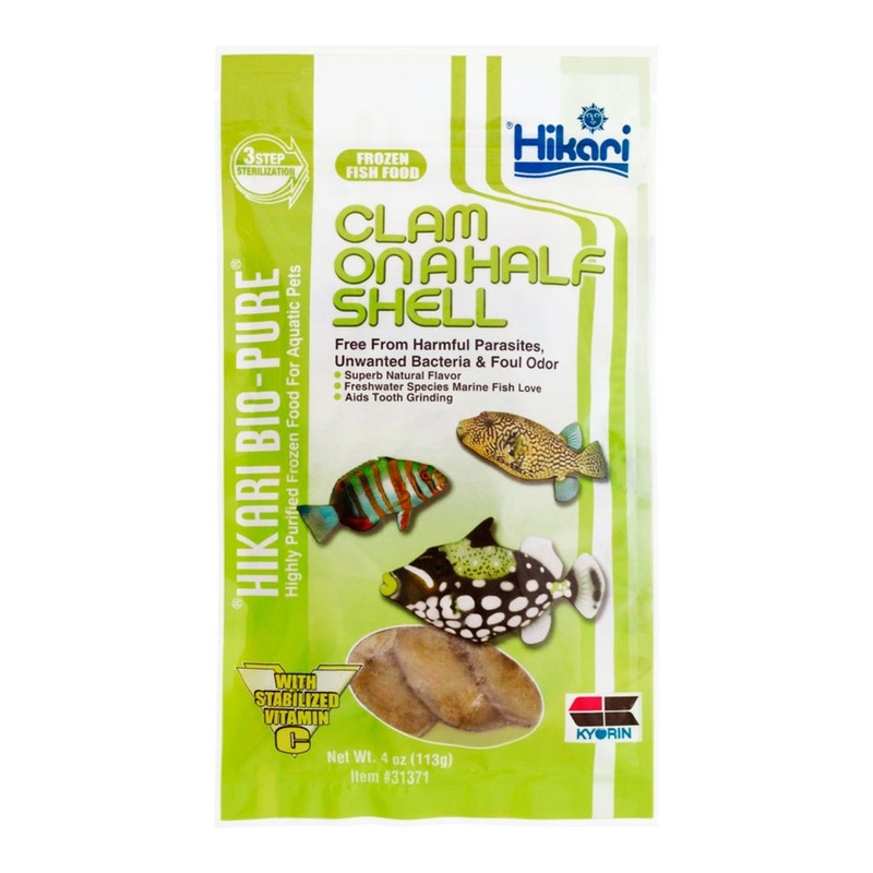 Hikari USA Clam On a Half Shell Frozen Fish Food