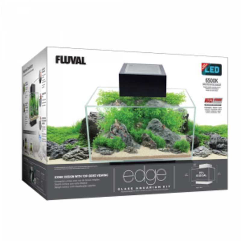 Fluval Edge Aquarium Kit 6 US Gal. ( 23 L ), Black