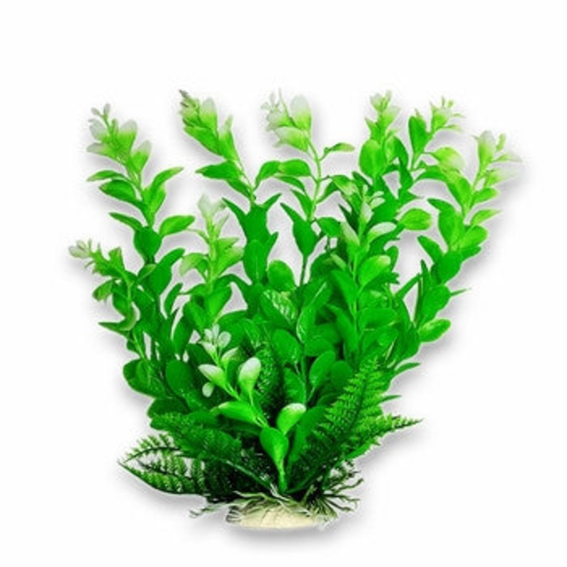 Aquatop Plant Green w/Light Tips 9"