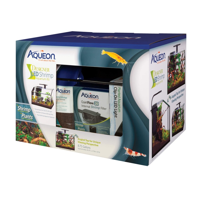 Aqueon 8.5G Designer LED Shrimp Aquarium Kit