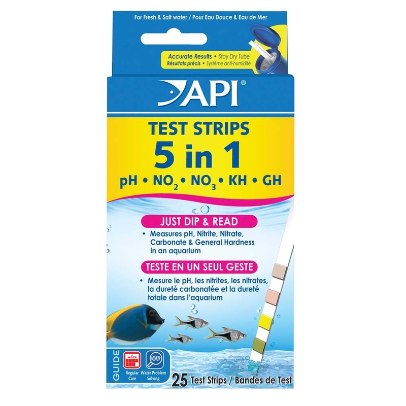 API 5-in-1 Aquarium Test Strips