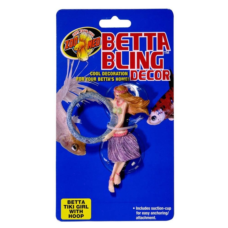 Zoo Med Betta Bling Tiki Girl With Hoop