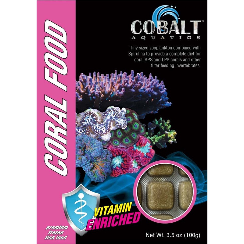 Cobalt Frozen Coral Food Cubes
