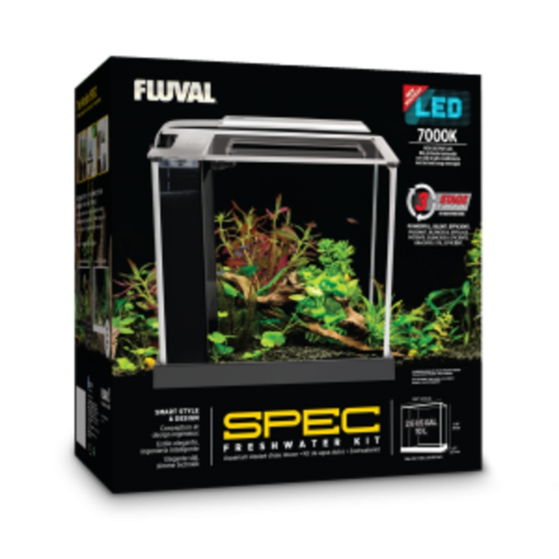 Fluval Spec Aquarium Kit 2.6 US Gal (10 L) - Black