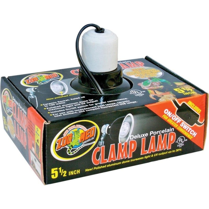 Zoo Med Deluxe Porcelain Clamp Lamp